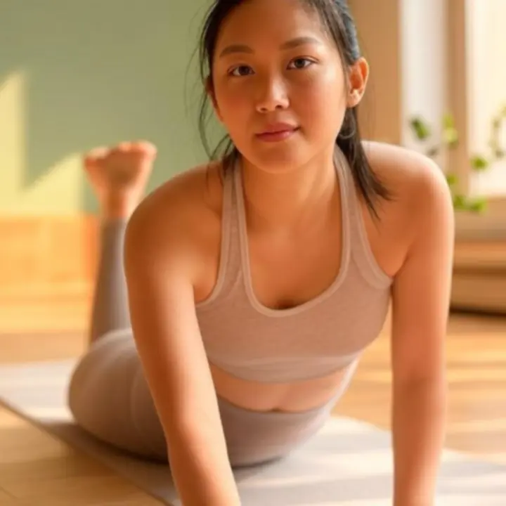 Początkująca praktyka jogi o poranku